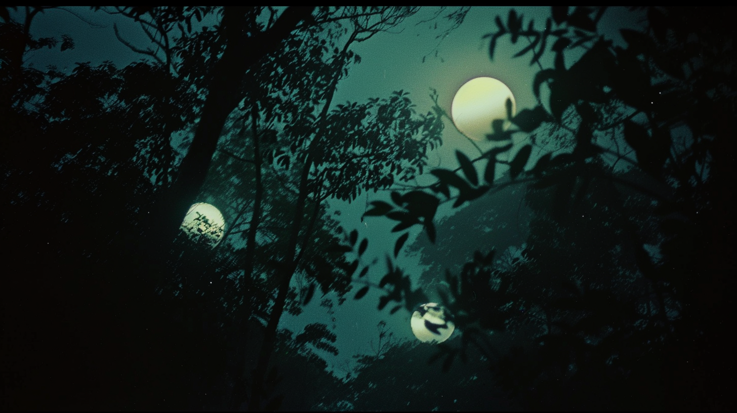 Grainy 1977 footage showing glowing spheres over Colares during the Chupa-Chupa wave